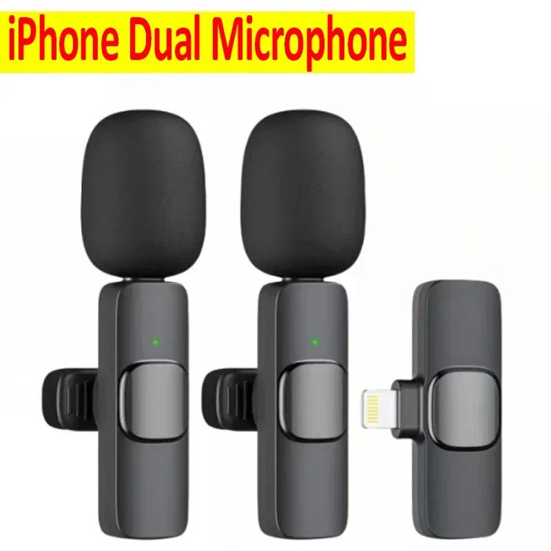 New Wireless Lavalier Microphone Portable Audio Video Recording Mini